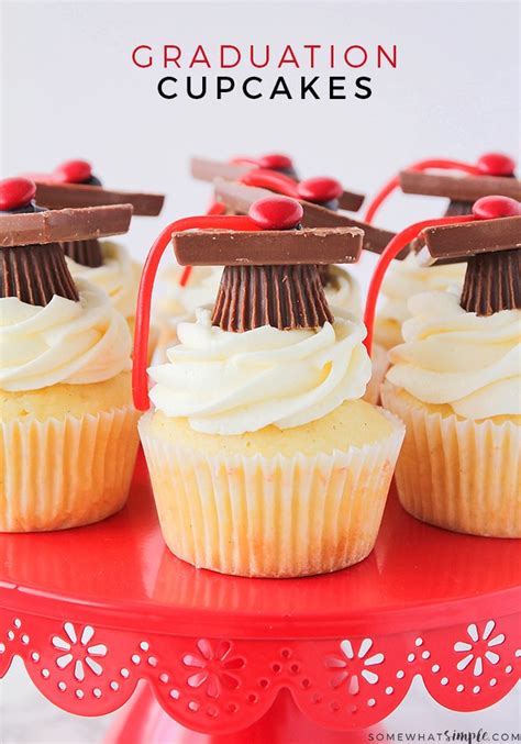 easy graduation cupcakes|More.